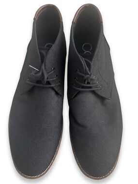 Calvin Klein Black Chukka Boots with Brown Trim
